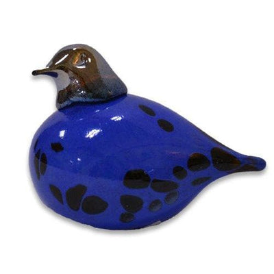 Bianco Blu Finnish Glass Bird, Blue Bird