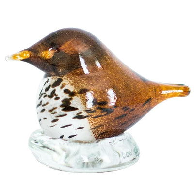 Bianco Blu Finnish Glass Bird, Fieldflare