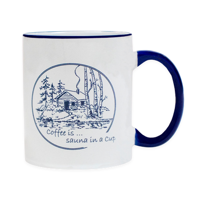 Finnish Coffee Mug - Coffee is Sauna in a Cup