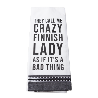 Crazy Finnish Lady Kitchen Towel
