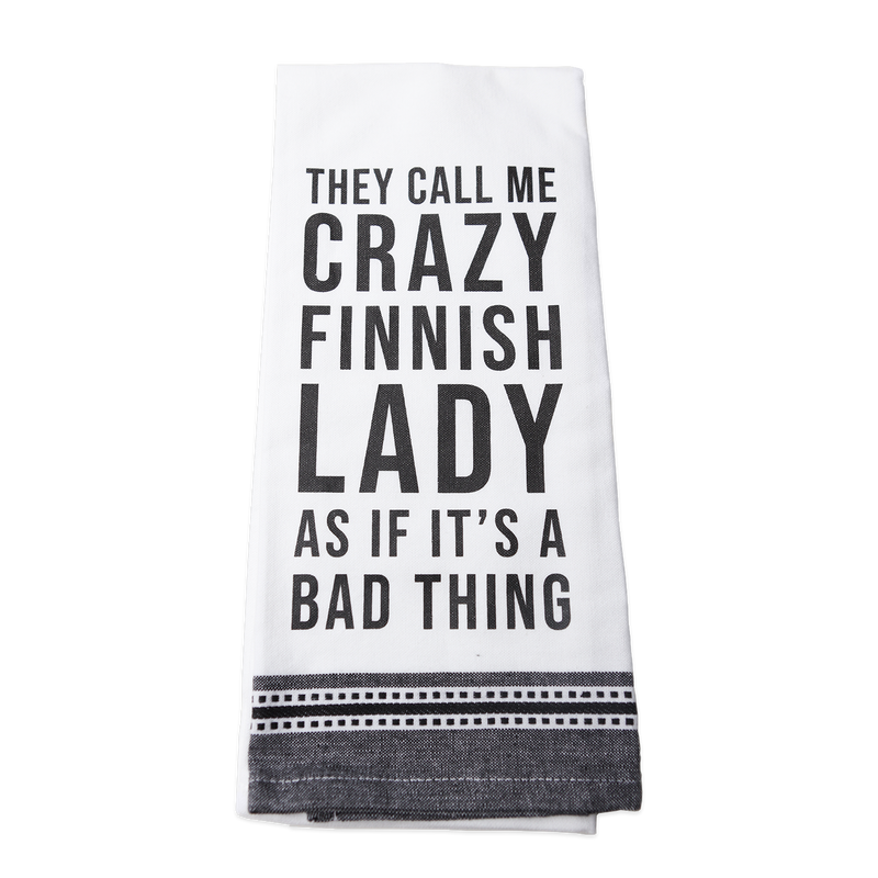 Crazy Finnish Lady Kitchen Towel
