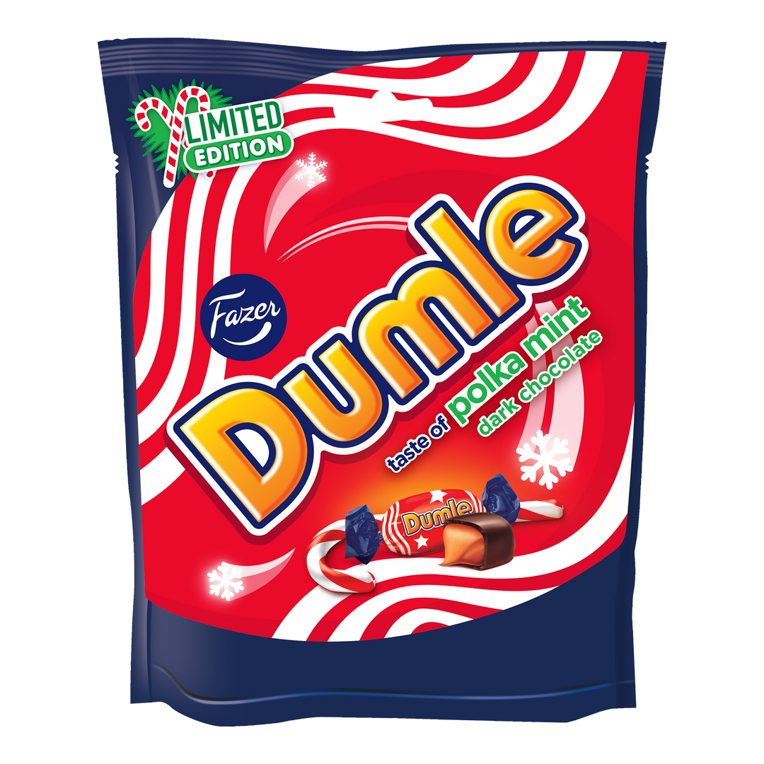 Fazer Dumble Smooth & ミントチョコレート　各２　合計４箱 Fazer Dumle Polka Mint Dark Chocolates (220g) – Touch of Finland