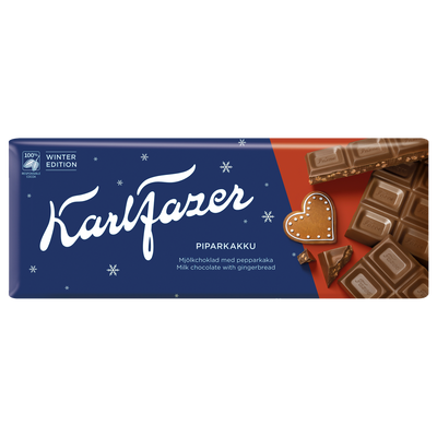 Fazer Milk Chocolate Piparkakku Gingerbead Bar (200g)