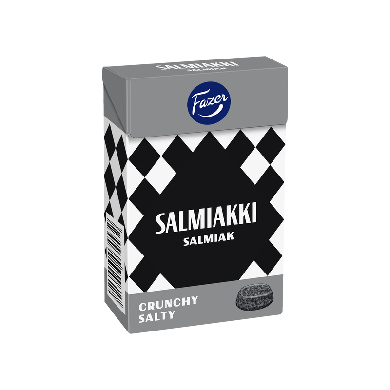 Fazer Salmiakki Crunchy Salty Pastilles (70g)