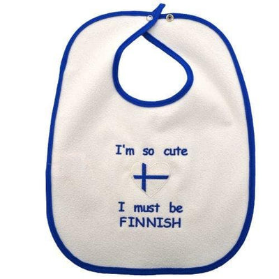 Finnish Baby Bibs - I'm So Cute I Must Be Finnish