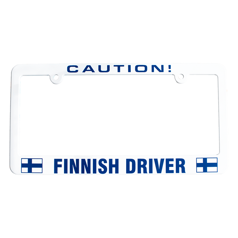 Finnish Driver License Plate Frame