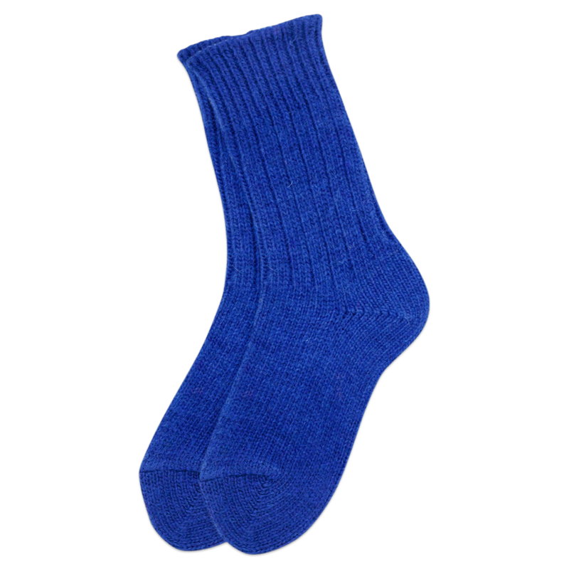 Helsinki Woolen Socks, Blueberry