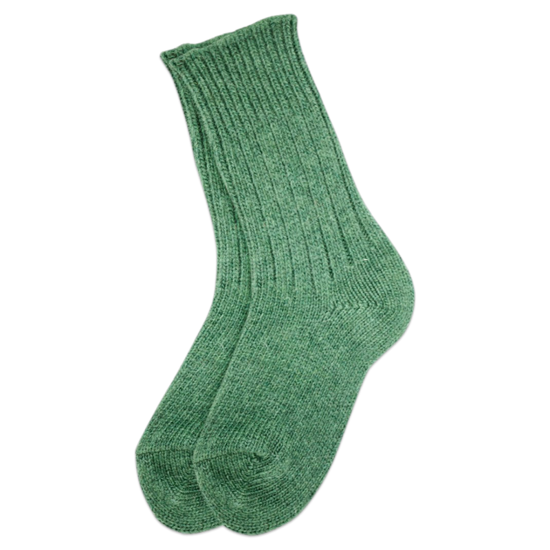 Helsinki Woolen Socks, Moss Green