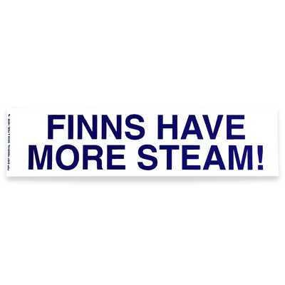 Finns Have More Steam! Bumper Sticker