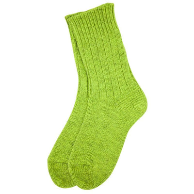 Helsinki Woolen Socks, Lime Green