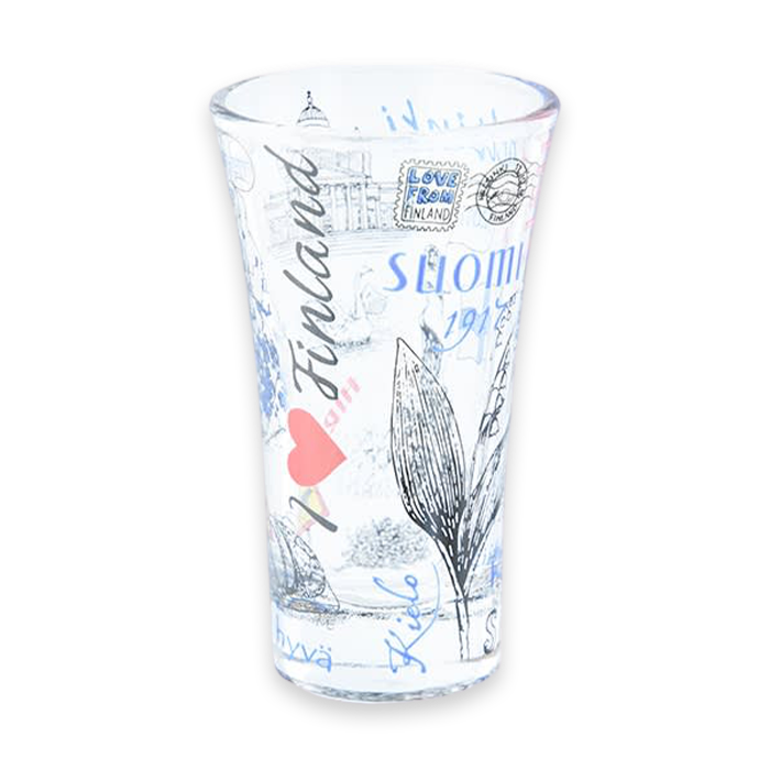 Finland Symbols Double Shot Glass