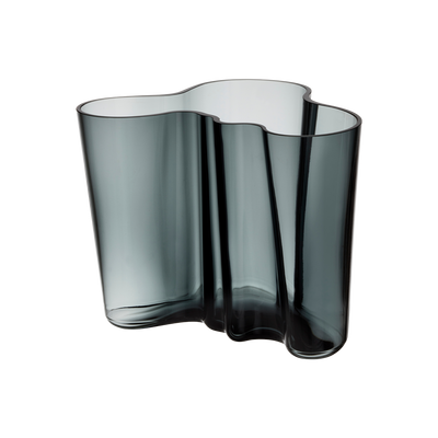 iittala Alvar Aalto Dark Grey Vase 6.25"