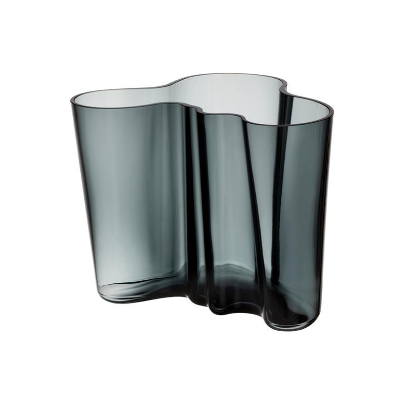 iittala Alvar Aalto Dark Grey Vase 6.25"