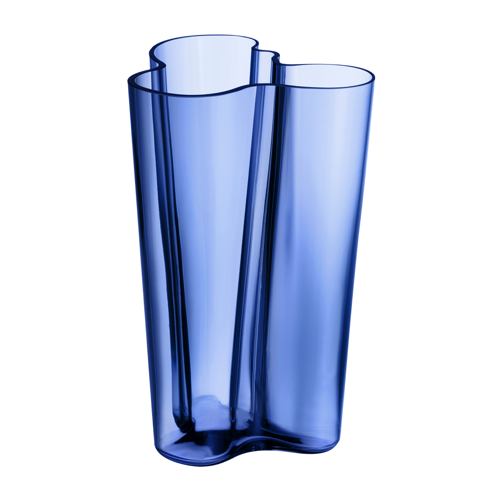 iittala Alvar Aalto Finlandia Ultramarine Blue Vase 10