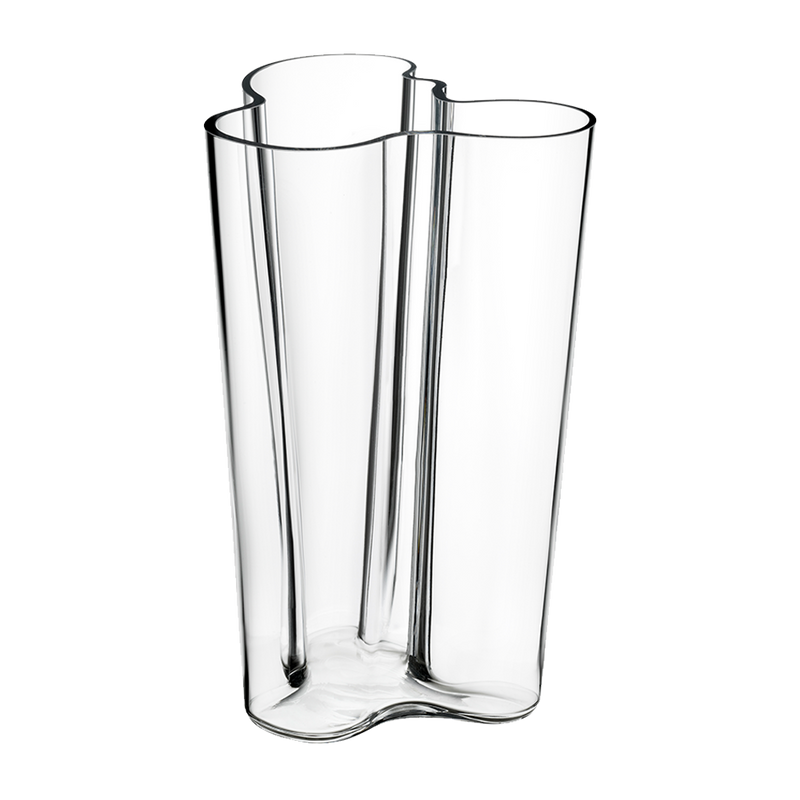 iittala Alvar Aalto Finlandia Clear Vase 10"
