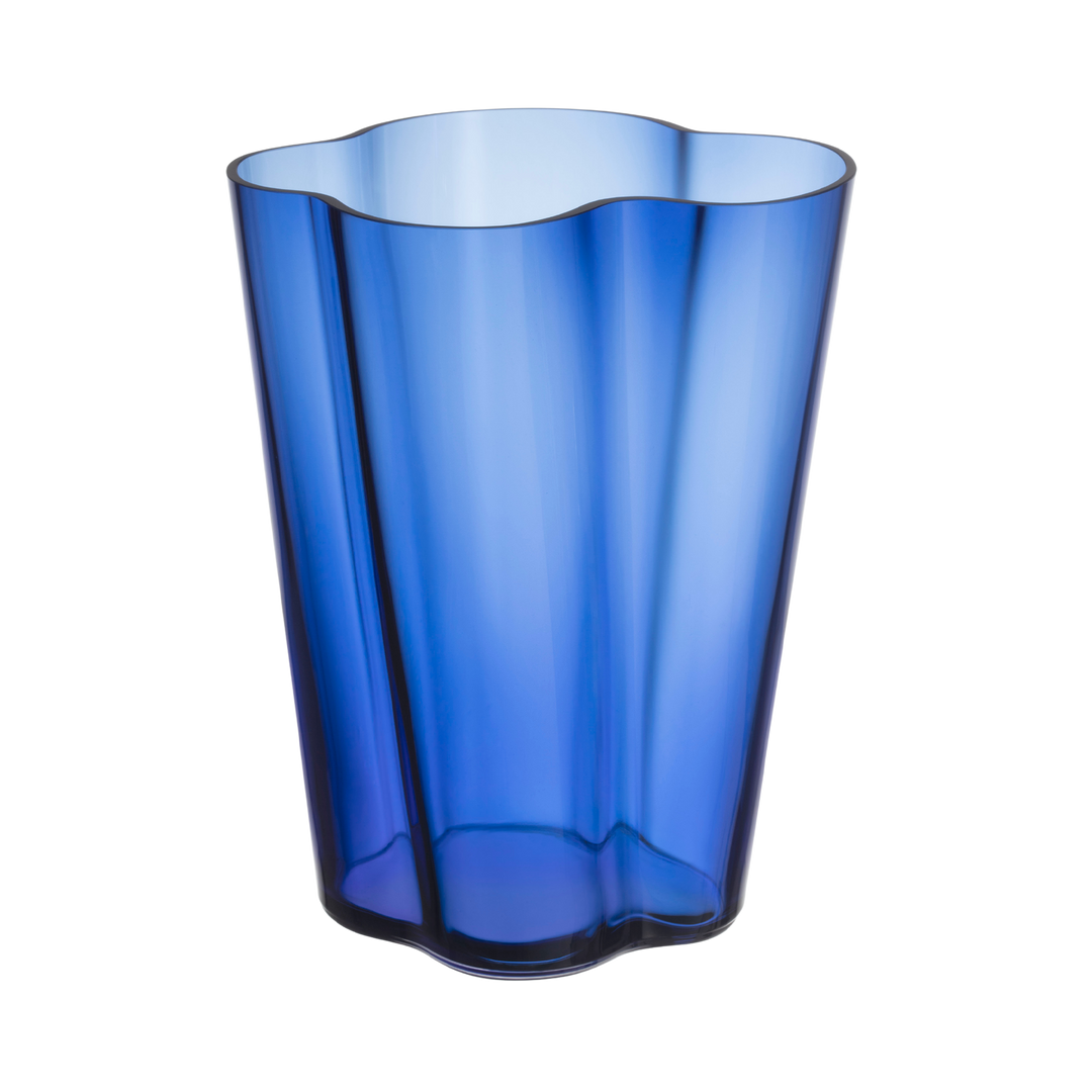 iittala Alvar Aalto Ultramarine Blue Vase 10.5