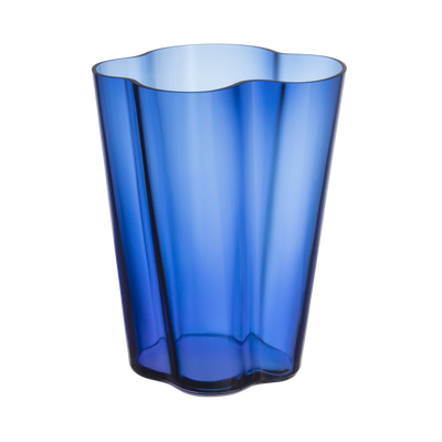 iittala Alvar Aalto Ultramarine Blue Vase 10.5"