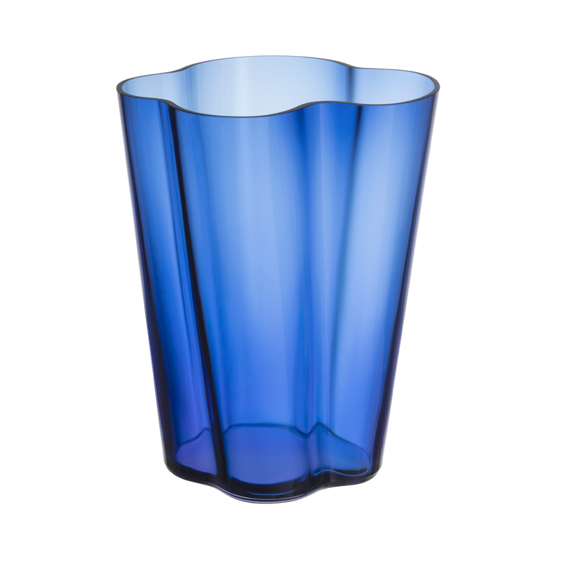 iittala Alvar Aalto Ultramarine Blue Vase 10.5"