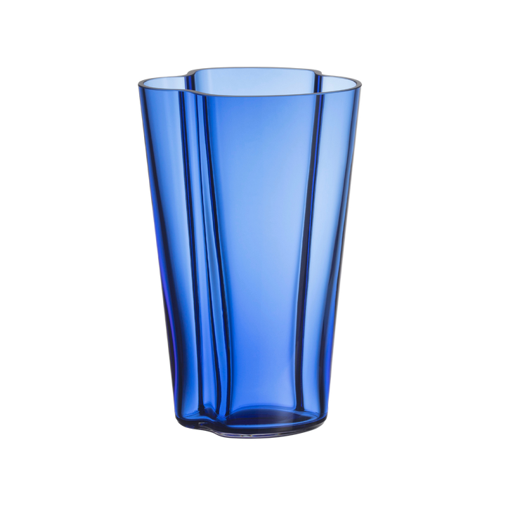 iittala Alvar Aalto Ultramarine Blue Vase 8.75