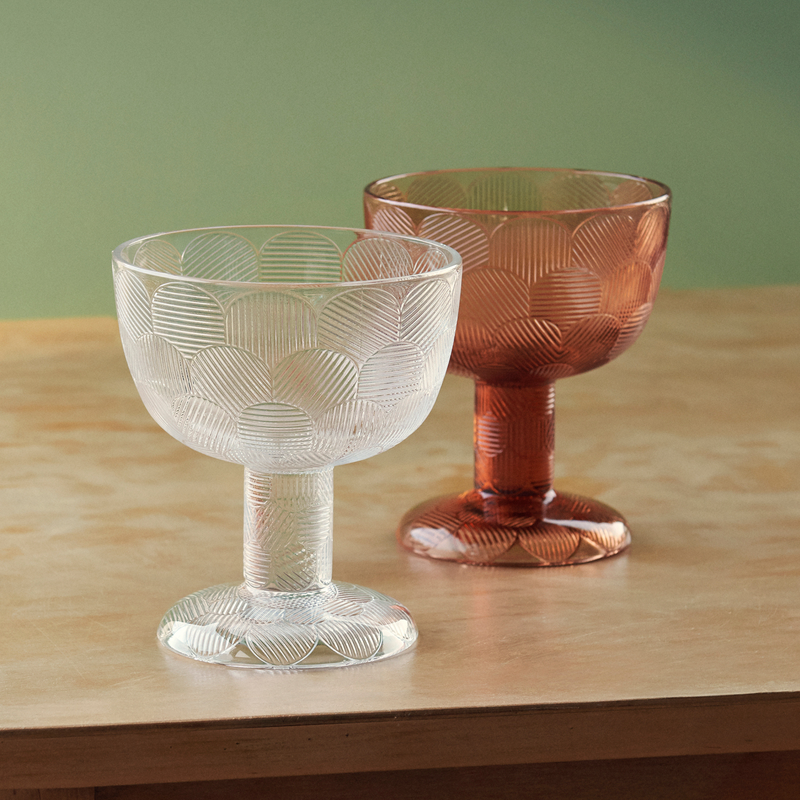 Clear and Seville Orange Miranda Bowls