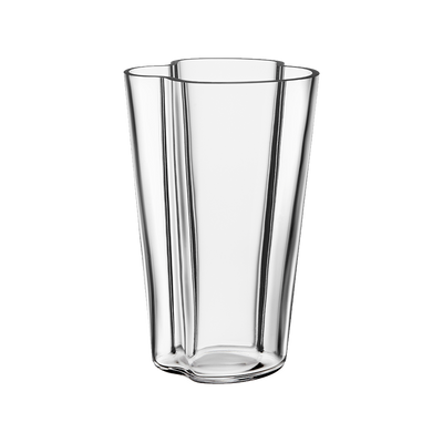 iittala Alvar Aalto Clear Vase 8.75"