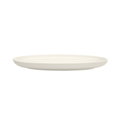 side profile of iittala Essence White Oval Plate 10"