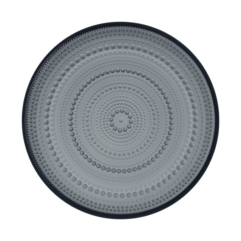 iittala Kastehelmi Dewdrop Dark Grey Dinner Plate