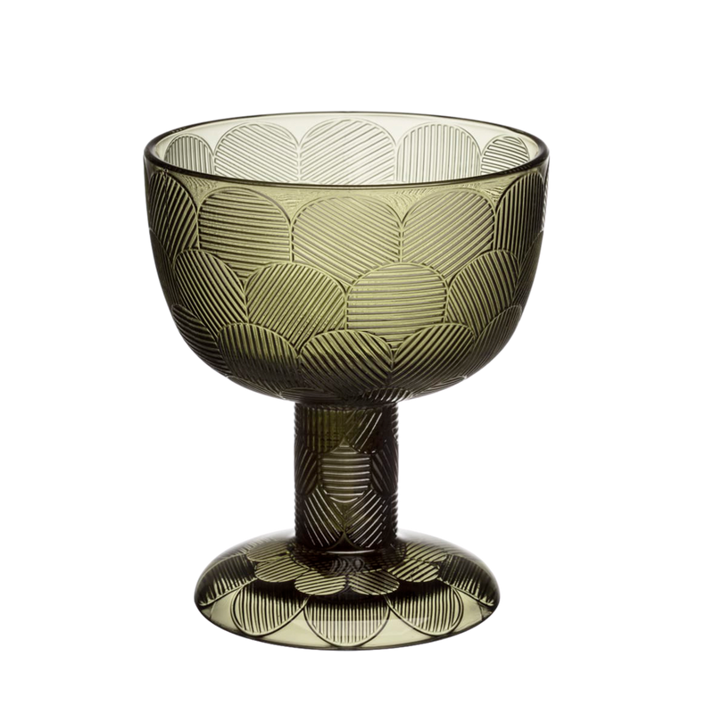 iittala Miranda Moss Green Footed Bowl