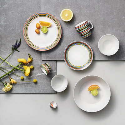 a grouping of iittala's origo dinnerware