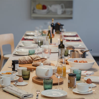 Table set with iittala Raami dinnerware