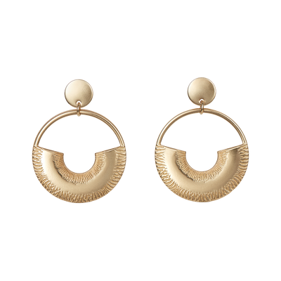 Kalevala Arcs Bronze Earrings