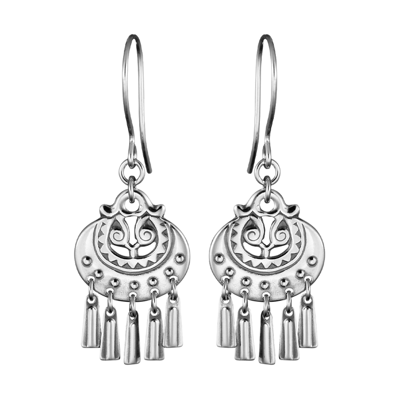 Kalevala Moon Goddess Silver Earrings