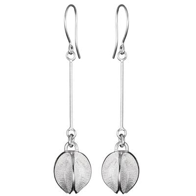 Kalevala Snow Flower Silver Earrings