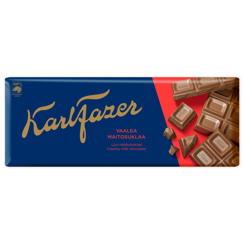 Fazer Creamy Milk Chocolate Bar (200g)