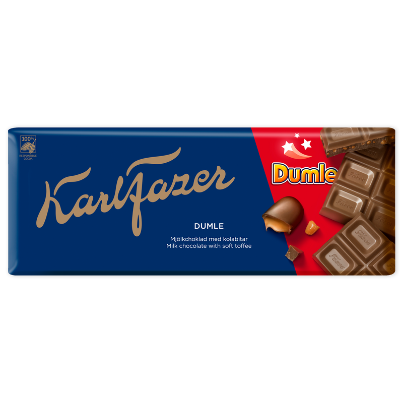 Fazer Milk Chocolate Dumle Bar (200g)