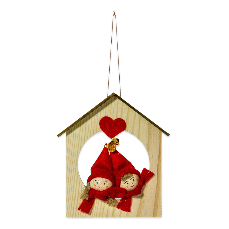 House Mobile with Hearts