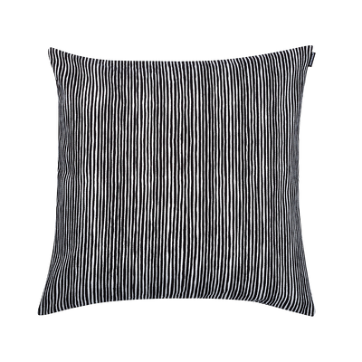 Marimekko Varvunraita Cushion Cover, black/white