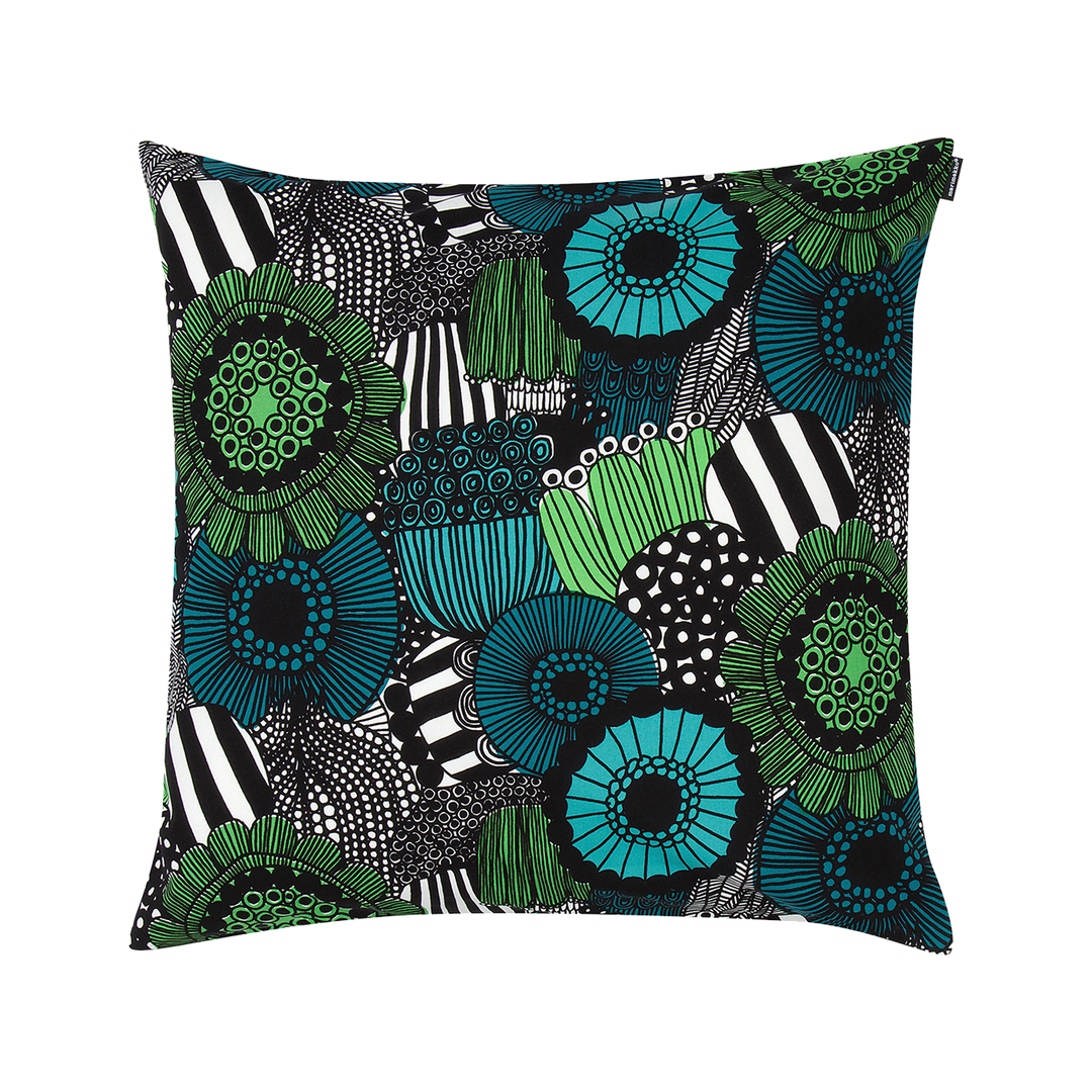 marimekko SIIRTOLAPUUTARHA クッション ペア Marimekko Siirtolapuutarha Cushion Cover, green/white – Touch of