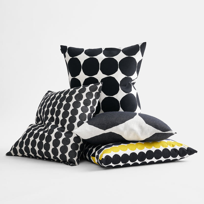 Pile of Marimekko cushion covers