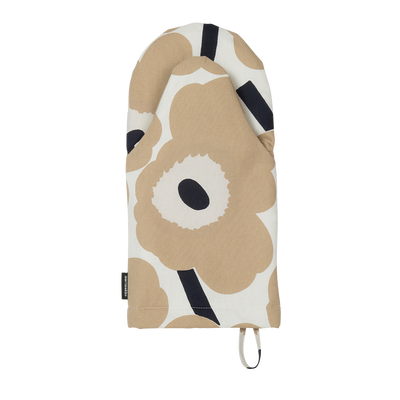 Marimekko Unikko Oven Mitten, beige