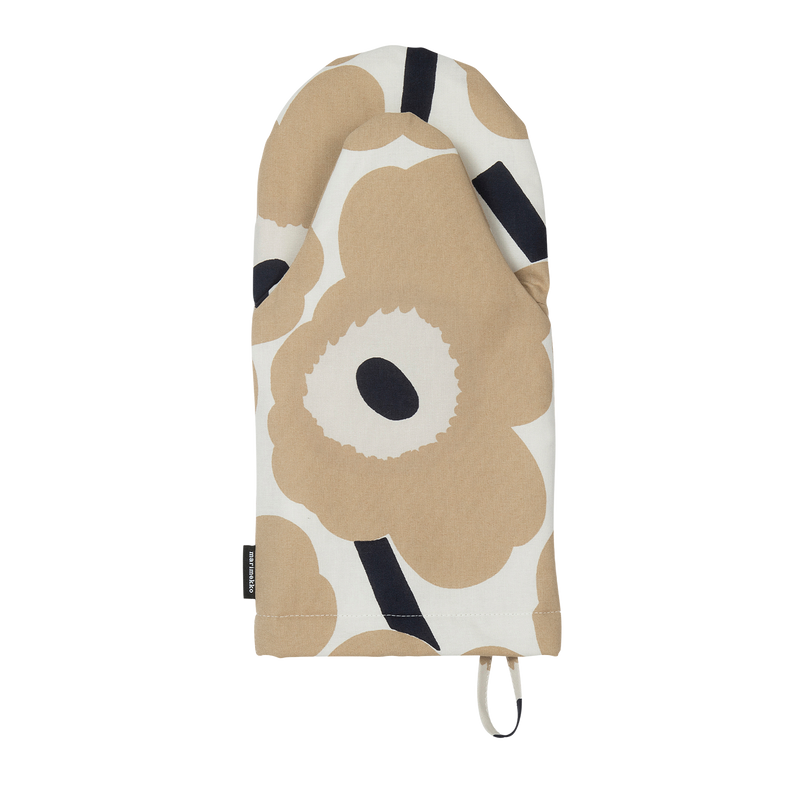 Marimekko Unikko Oven Mitten, beige