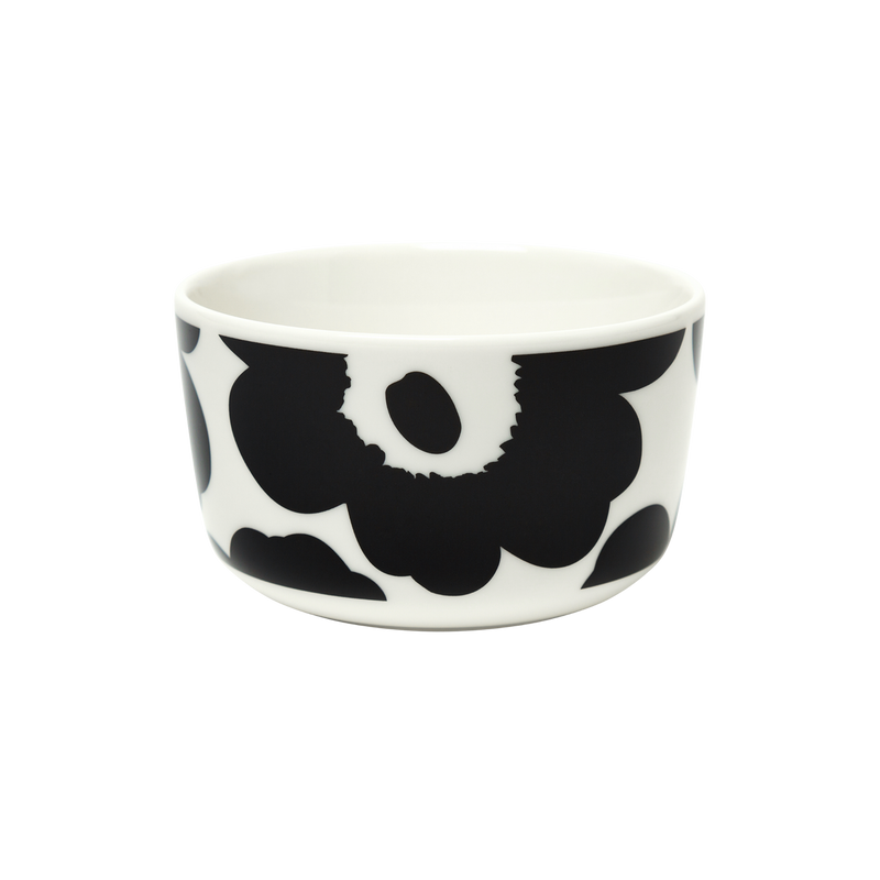 Marimekko Unikko Dessert Bowl, black/white