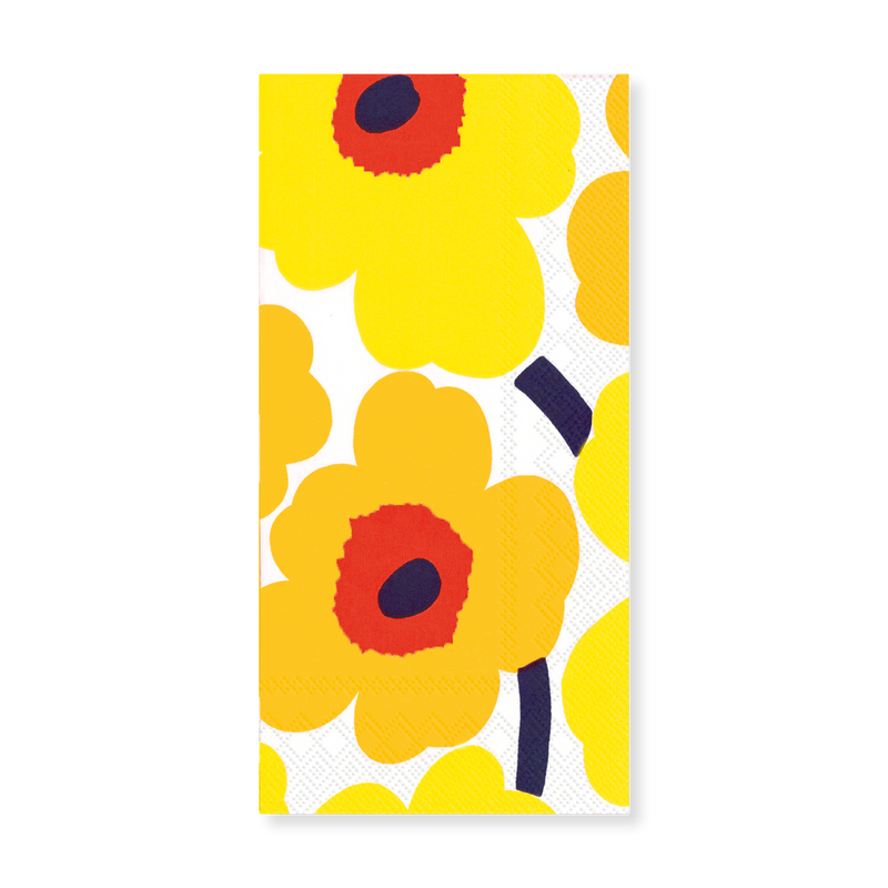 Marimekko Unikko Yellow Buffet Napkins (16 pack)