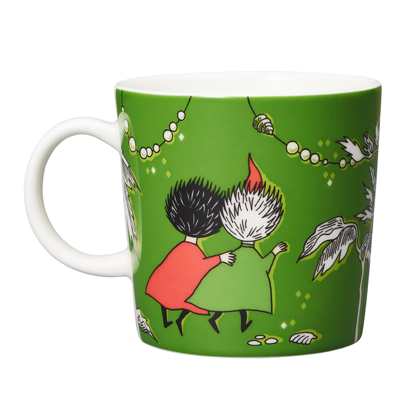 back view of Arabia Moomin Mug - Thingumy & Bob