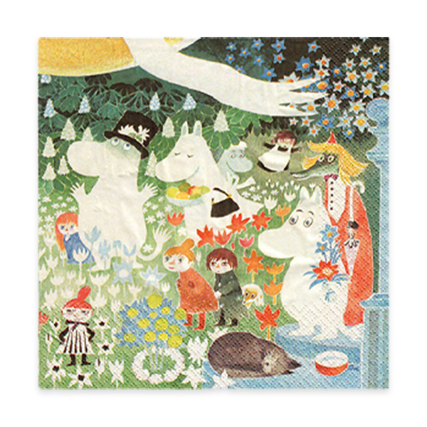 Moomins in the Meadow Lunchs Napkin (20 pack)