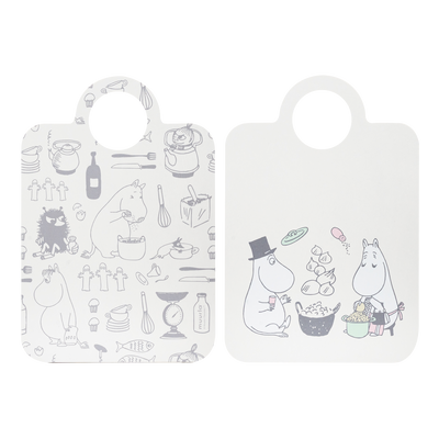 Front and back side of Muurla Moomin Bon Appetit Chop & Serve