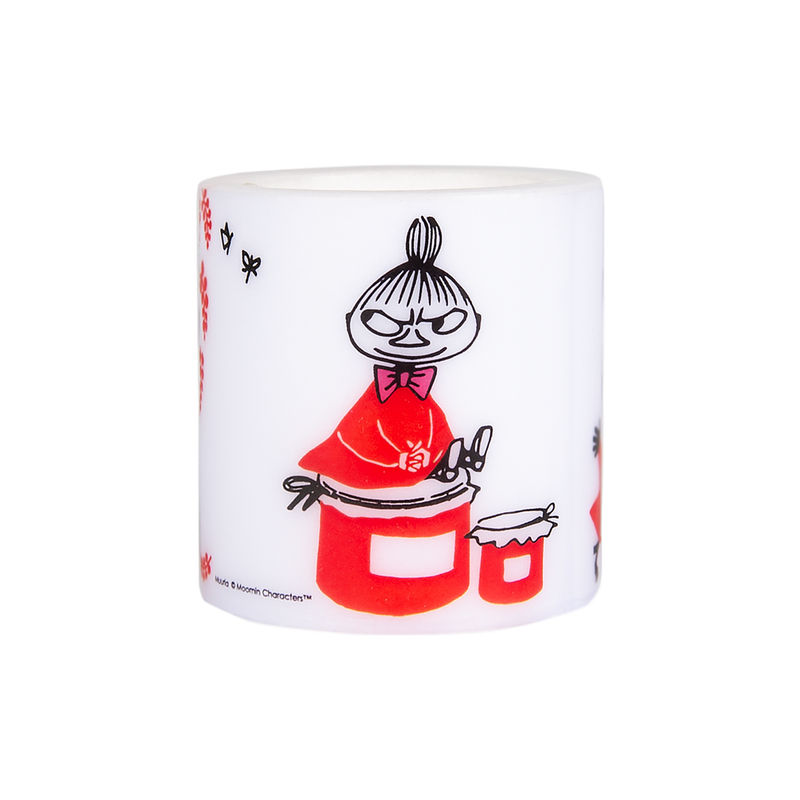 back side of Muurla Moomin Little My Candle