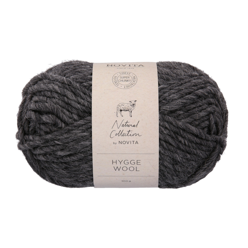 Novita Hygge Wool Yarn, graphite