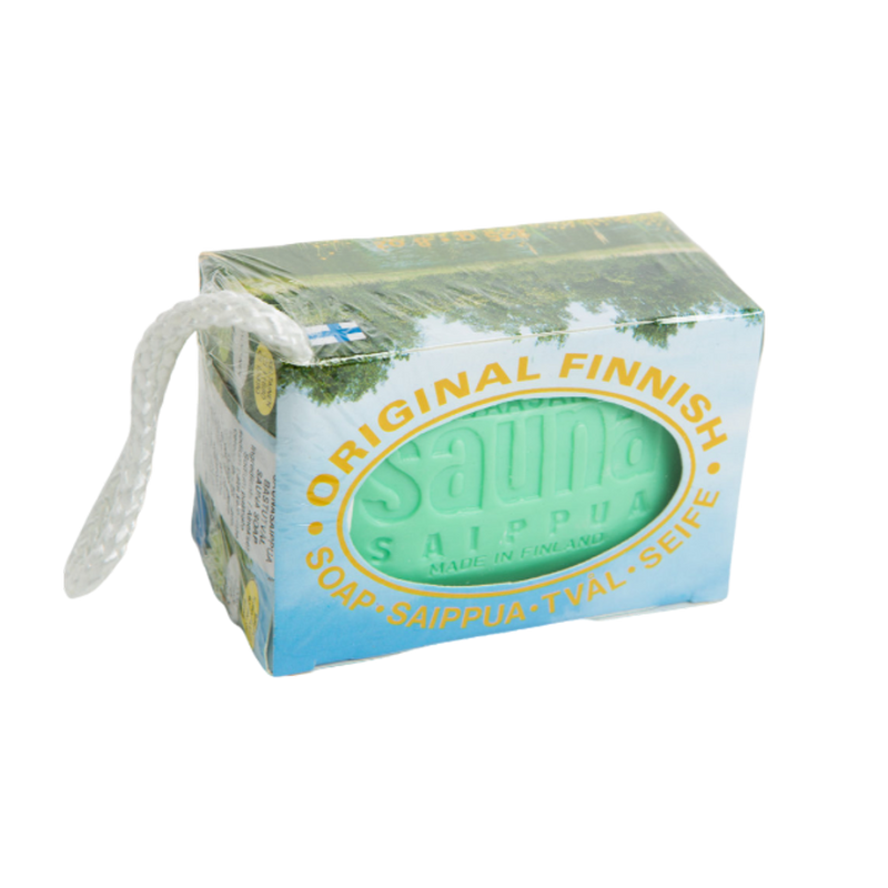 Vaasan Original Finnish Sauna Soap w/Rope - Pine