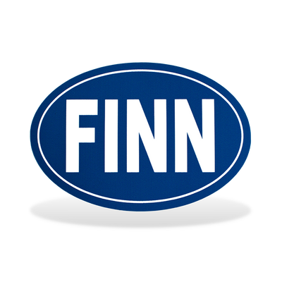 Oval FINN Bumper Sticker